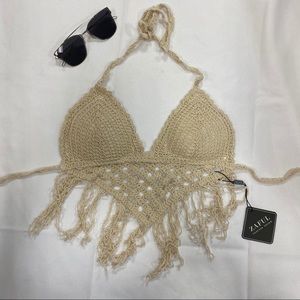 Knitted Halter Crop Top